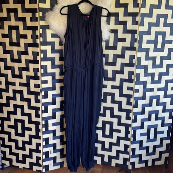 Vince Camuto Hammered Satin Jumpsuit - Picture 2 of 9